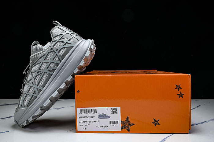 B31 MEN'S MESH FABRIC PATTERN SPORTS SHOES DARK GRAY/GREY