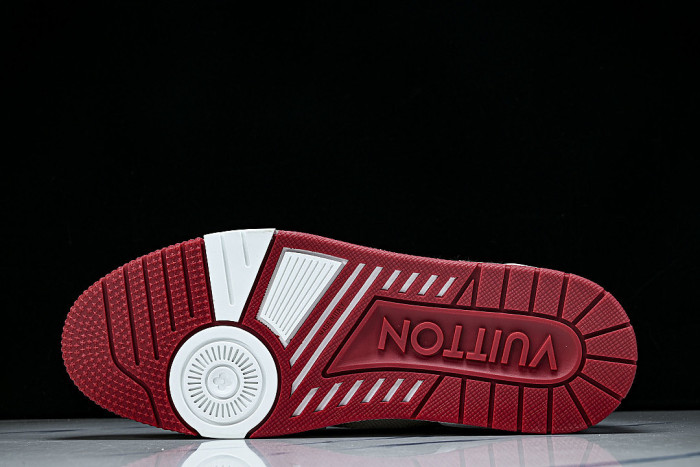 MEN'S SHOES TRAINER CASUAL SPORTS SHOES RED/BEIGE