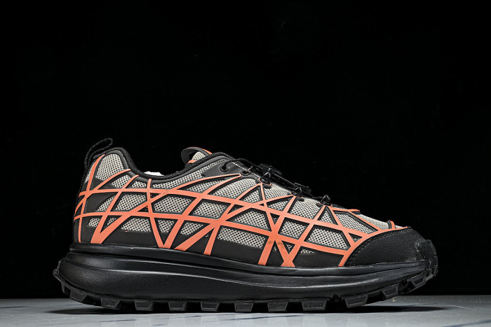 B31 MEN'S MESH FABRIC PATTERN SPORTS SHOES ORANGE/LIGHT GRAY