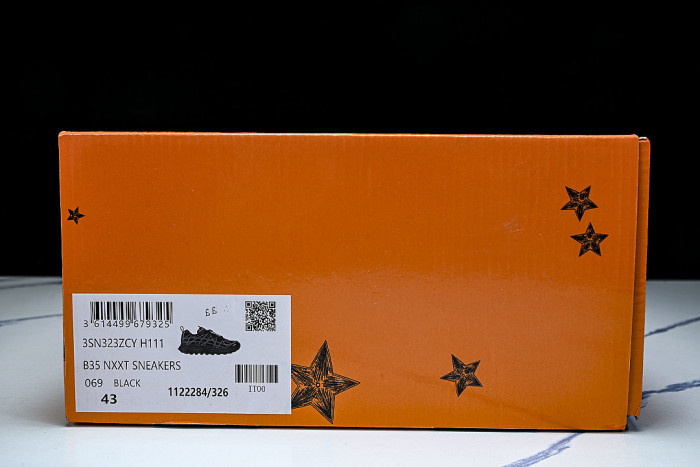 B31 MEN'S MESH FABRIC PATTERN SPORTS SHOES BLACK/INKINESS