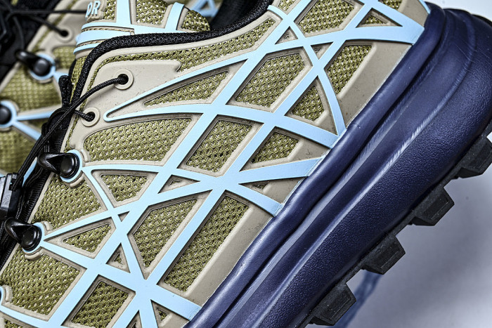 B31 MEN'S MESH FABRIC PATTERN SPORTS SHOES DARK GRAY/BLUE