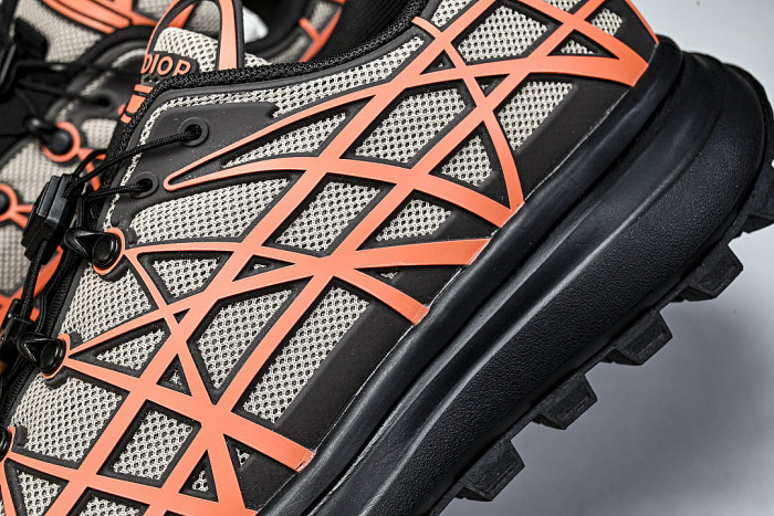 B31 MEN'S MESH FABRIC PATTERN SPORTS SHOES ORANGE/LIGHT GRAY