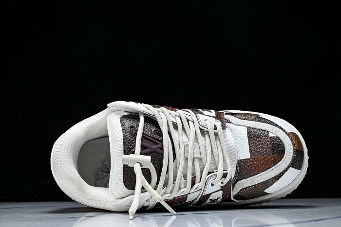 1AD7SX MEN'S AND WOMEN'S SPORTS AND CASUAL SHOES DAMOFLAGE WHITE/COFFEE