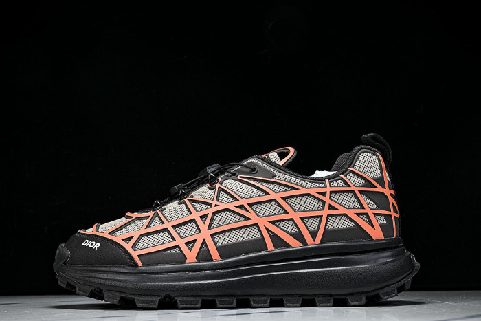 B31 MEN'S MESH FABRIC PATTERN SPORTS SHOES ORANGE/LIGHT GRAY