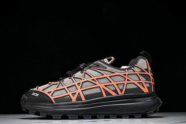 B31 MEN'S MESH FABRIC PATTERN SPORTS SHOES ORANGE/LIGHT GRAY