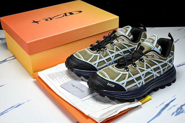 B31 MEN'S MESH FABRIC PATTERN SPORTS SHOES DARK GRAY/BLUE
