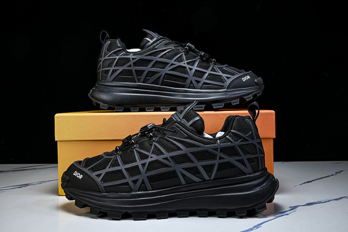 B31 MEN'S MESH FABRIC PATTERN SPORTS SHOES BLACK/INKINESS