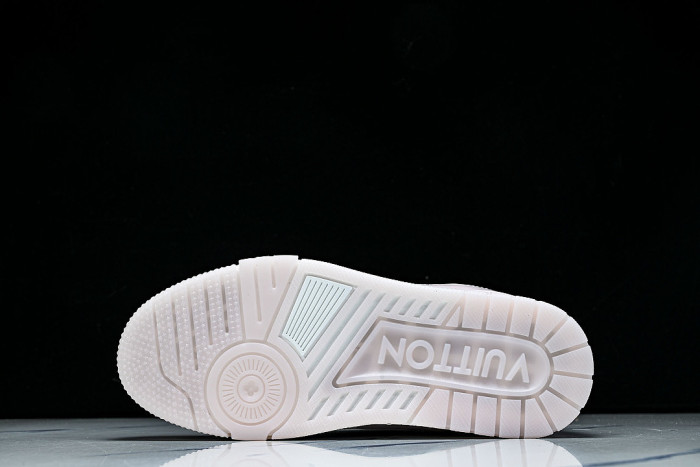 1AGZCN WOMEN 'S SHOES TRAINER SPORTY LACE UP CASUAL SNEAKERS LIGHT PINK/WHITE