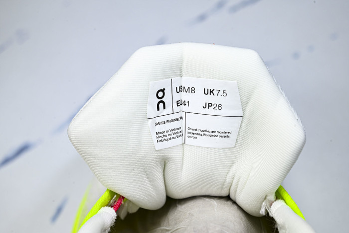 ON RUNNING CLOUDTILT LIGHTWEIGHT CASUAL SHOES WHITE/GREEN/PINK