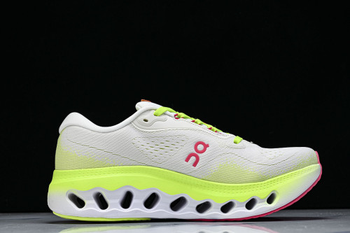 ON RUNNING CLOUDTILT LIGHTWEIGHT CASUAL SHOES WHITE/GREEN/PINK