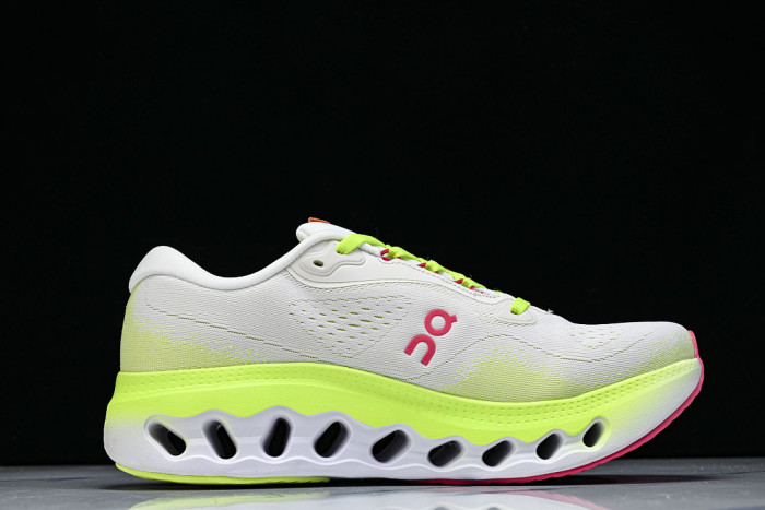 ON RUNNING CLOUDTILT LIGHTWEIGHT CASUAL SHOES WHITE/GREEN/PINK