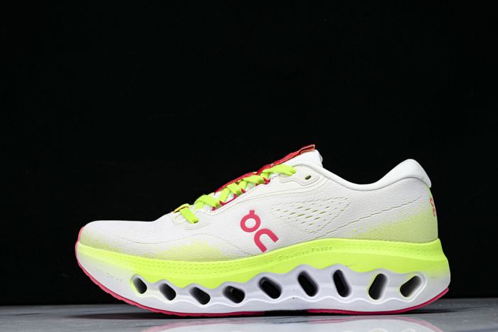 ON RUNNING CLOUDTILT LIGHTWEIGHT CASUAL SHOES WHITE/GREEN/PINK