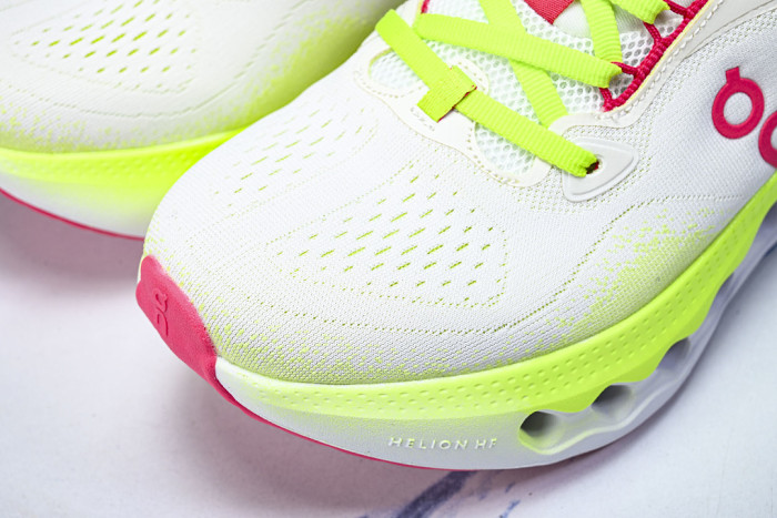ON RUNNING CLOUDTILT LIGHTWEIGHT CASUAL SHOES WHITE/GREEN/PINK