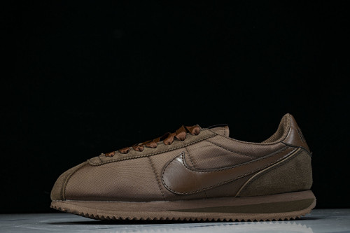 IM6034-200 CORTEZ LEATHER WOMEN'S CASUAL AND SPORTY LACE UP DAILY OUTFITS COFFEE/CHOCOLATE
