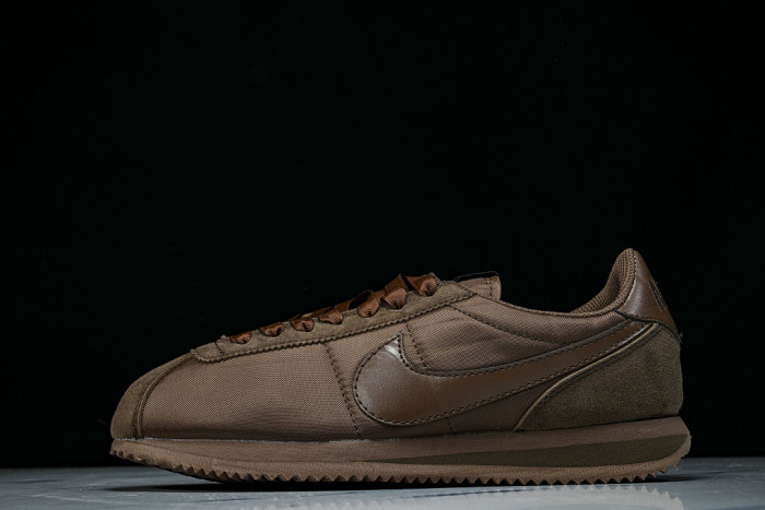 IM6034-200 CORTEZ LEATHER WOMEN'S CASUAL AND SPORTY LACE UP DAILY OUTFITS COFFEE/CHOCOLATE