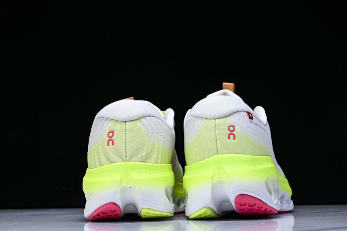 ON RUNNING CLOUDTILT LIGHTWEIGHT CASUAL SHOES WHITE/GREEN/PINK