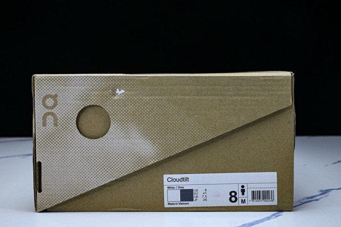 ON RUNNING CLOUDTILT LIGHTWEIGHT CASUAL SHOES WHITE/BLACK/GREY