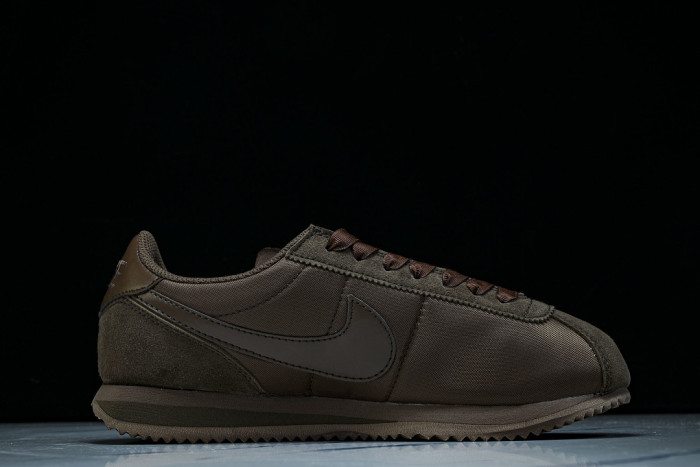 IM6034-200 CORTEZ LEATHER WOMEN'S CASUAL AND SPORTY LACE UP DAILY OUTFITS COFFEE/CHOCOLATE