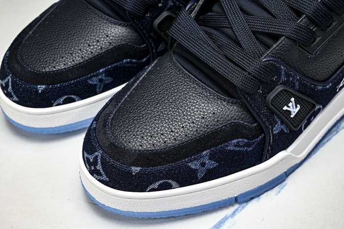 1AKDGX SPORTY CASUAL SHOES BLACK/WHITE/BLUE