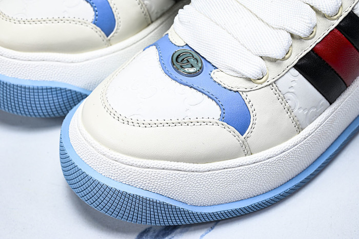 SCREENER SERIES OF THICK SOLED SPORTS SHOES FOR WOMEN WHITE/LIGHT BLUE