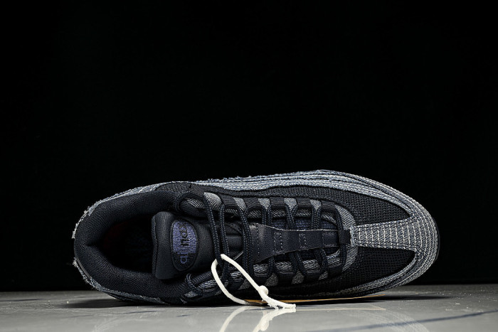 HM4743-400 AIR MAX 95 RETRO SHOCK ABSORBING AIR CUSHIONED RUNNING SHOES NAVY BLUE/BLUE