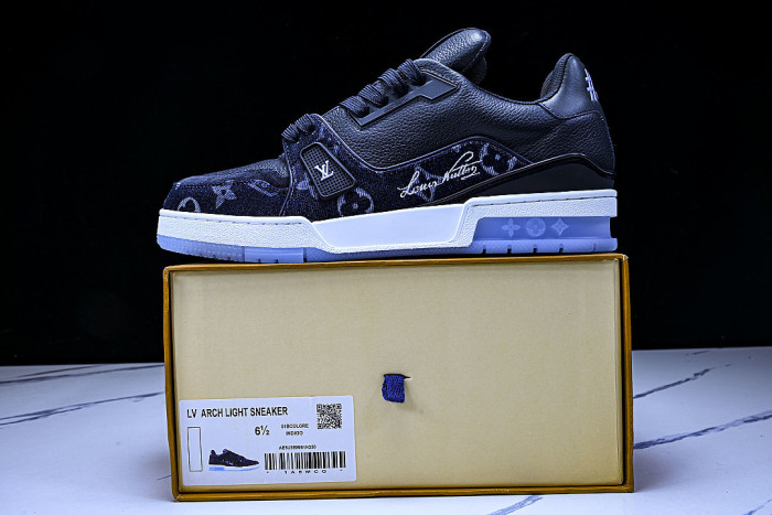 1AKDGX SPORTY CASUAL SHOES BLACK/WHITE/BLUE