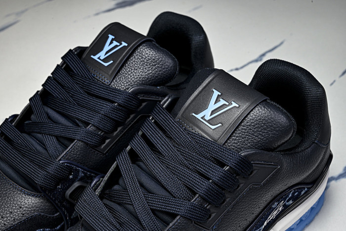 1AKDGX SPORTY CASUAL SHOES BLACK/WHITE/BLUE