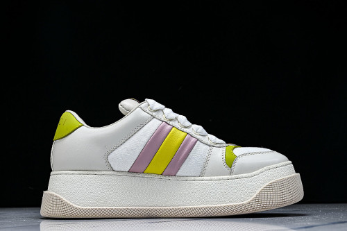 SCREENER SERIES OF THICK SOLED SPORTS SHOES FOR WOMEN VIOLET/GREEN/WHITE