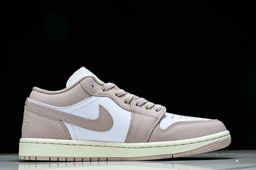 DC0774-162 JORDAN 1 LOW WHITE/SAIL/PINK OXFORD