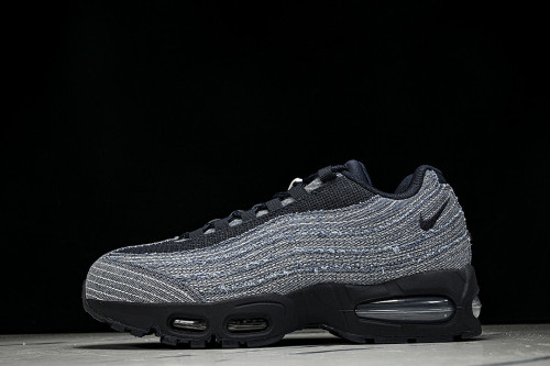 HM4743-400 AIR MAX 95 RETRO SHOCK ABSORBING AIR CUSHIONED RUNNING SHOES NAVY BLUE/BLUE
