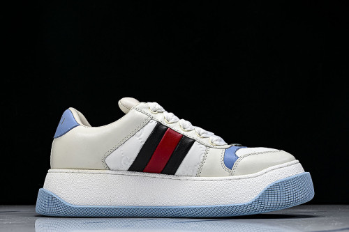 SCREENER SERIES OF THICK SOLED SPORTS SHOES FOR WOMEN WHITE/LIGHT BLUE