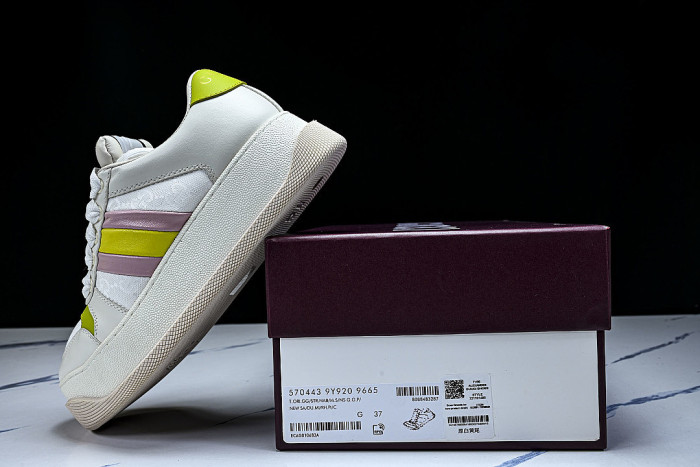 SCREENER SERIES OF THICK SOLED SPORTS SHOES FOR WOMEN VIOLET/GREEN/WHITE