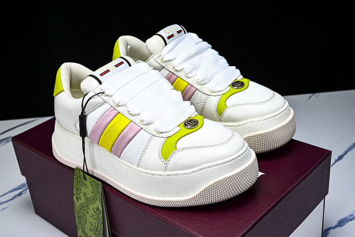 SCREENER SERIES OF THICK SOLED SPORTS SHOES FOR WOMEN VIOLET/GREEN/WHITE