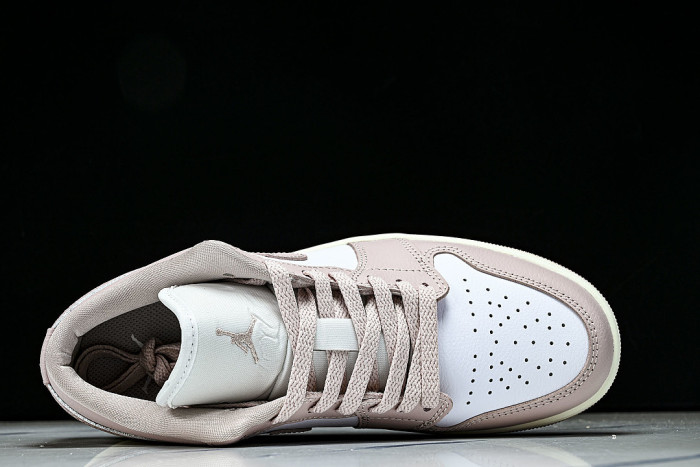 DC0774-162 JORDAN 1 LOW WHITE/SAIL/PINK OXFORD