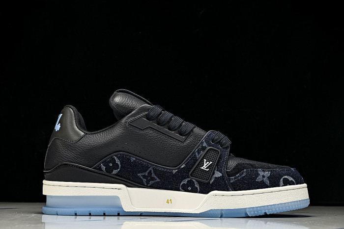 1AKDGX SPORTY CASUAL SHOES BLACK/WHITE/BLUE