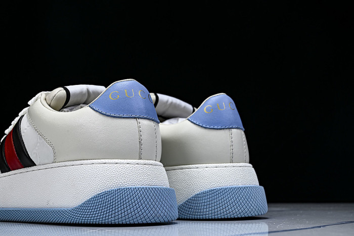 SCREENER SERIES OF THICK SOLED SPORTS SHOES FOR WOMEN WHITE/LIGHT BLUE