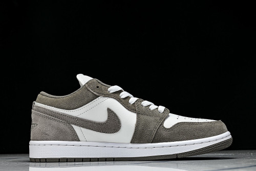 553558-046 AIR JORDAN 1 LOW AJ1 RETRO CULTURE BASKETBALL SHOES DARK GRAY/GREY