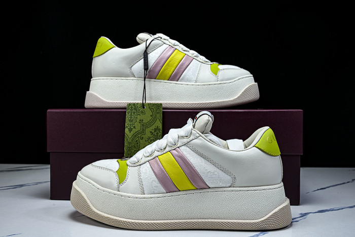 SCREENER SERIES OF THICK SOLED SPORTS SHOES FOR WOMEN VIOLET/GREEN/WHITE