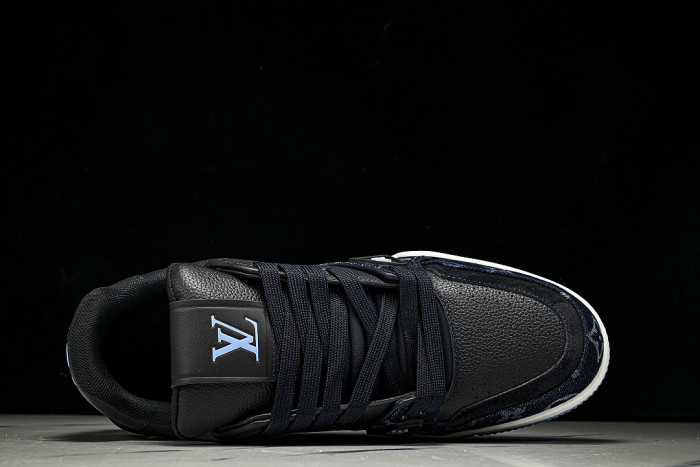 1AKDGX SPORTY CASUAL SHOES BLACK/WHITE/BLUE