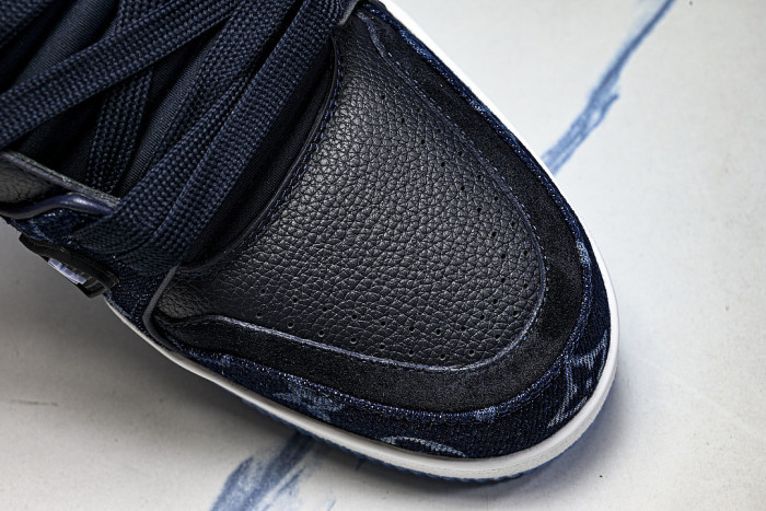 1AKDGX SPORTY CASUAL SHOES BLACK/WHITE/BLUE