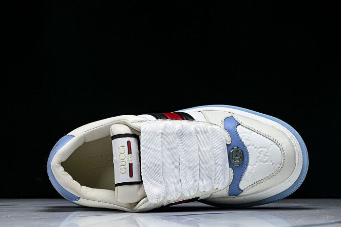 SCREENER SERIES OF THICK SOLED SPORTS SHOES FOR WOMEN WHITE/LIGHT BLUE