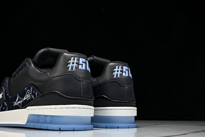 1AKDGX SPORTY CASUAL SHOES BLACK/WHITE/BLUE