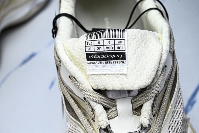 WMRTN-9191 BALENCIAGA JET THICK SOLED LOW TOP DAD SHOES BEIGE/LIGHT GRAY