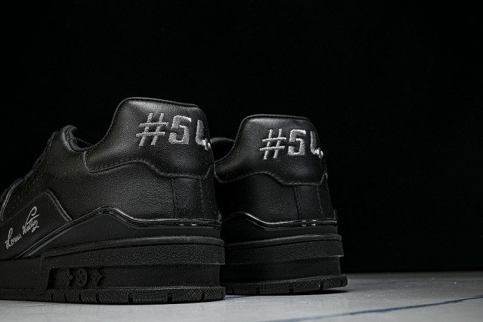 RUBBER-SOLED SPORTS CASUAL SHOES BLACK/BLACK/BLACK