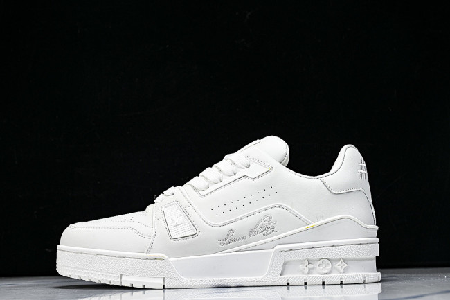 RUBBER-SOLED SPORTS CASUAL SHOES WHITE/WHITE/WHITE