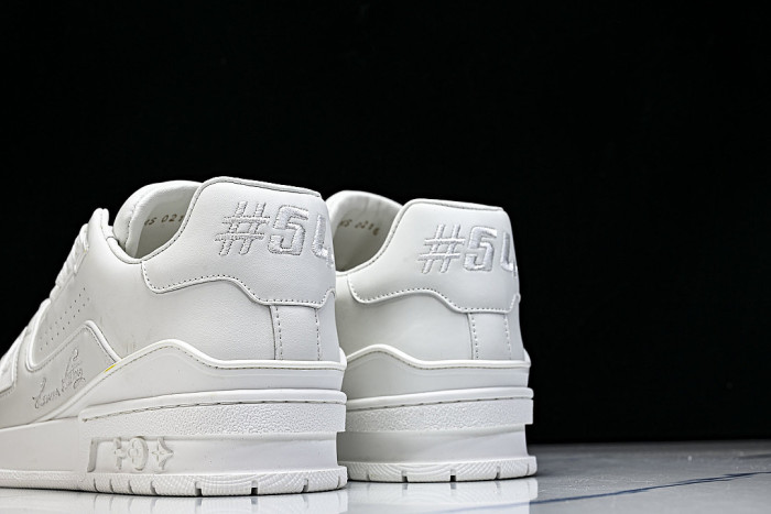 RUBBER-SOLED SPORTS CASUAL SHOES WHITE/WHITE/WHITE