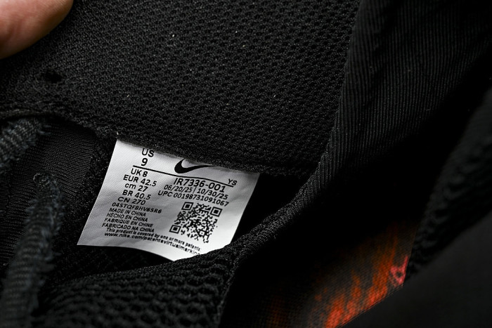 IR7336-001 AIR FOAMPOSITE ONE BLACK/BRIGHT CRIMSON/OFF NOIR