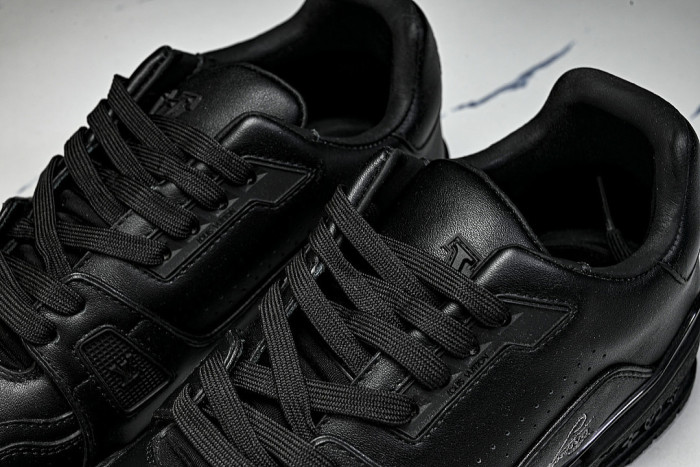RUBBER-SOLED SPORTS CASUAL SHOES BLACK/BLACK/BLACK