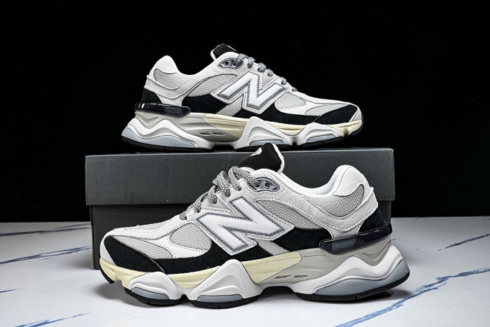 U9060JBB NEW BALANCE 9060 RETRO CASUAL SPORTS RUNNING SHOES GREY/BLACK