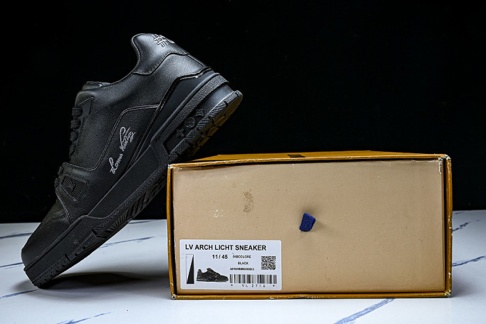 RUBBER-SOLED SPORTS CASUAL SHOES BLACK/BLACK/BLACK